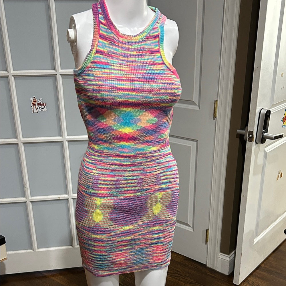 Princess Polly Colorful Knit Mini Dress